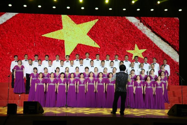 红心向党——潍坊分公司参加全市庆祝建党100周年大合唱比赛